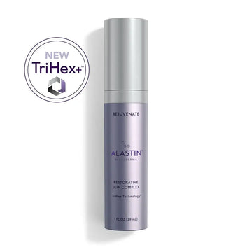 ALASTIN Restorative Skin Complex anti-aging serum with TriHex+ peptide technology in a sleek bottle