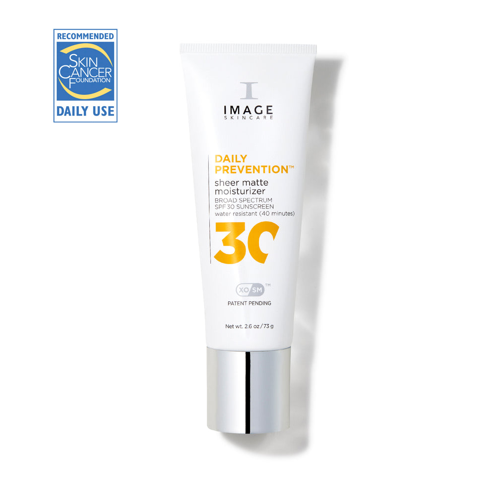 IMAGE Skincare DAILY PREVENTION Sheer Matte Moisturiser SPF 30 tube with SPF 30 label