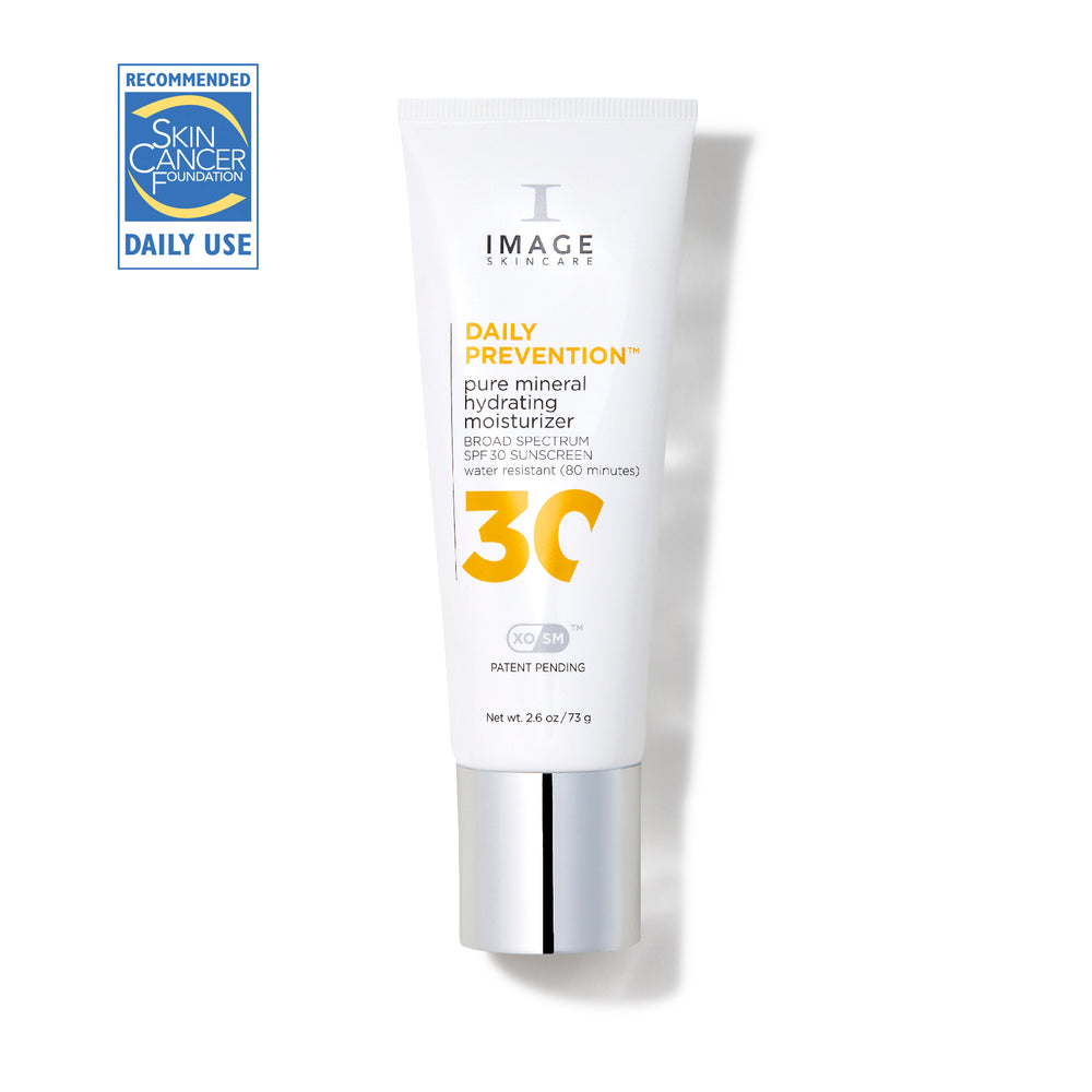 IMAGE Skincare DAILY PREVENTION Pure Mineral Hydrating Moisturiser SPF 30 tube with SPF 30 label