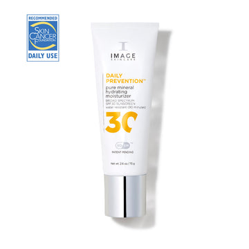 IMAGE Skincare DAILY PREVENTION Pure Mineral Hydrating Moisturiser SPF 30 tube with SPF 30 label