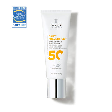 IMAGE Skincare DAILY PREVENTION Ultra Defence Moisturiser SPF 50 tube with SPF 50 label