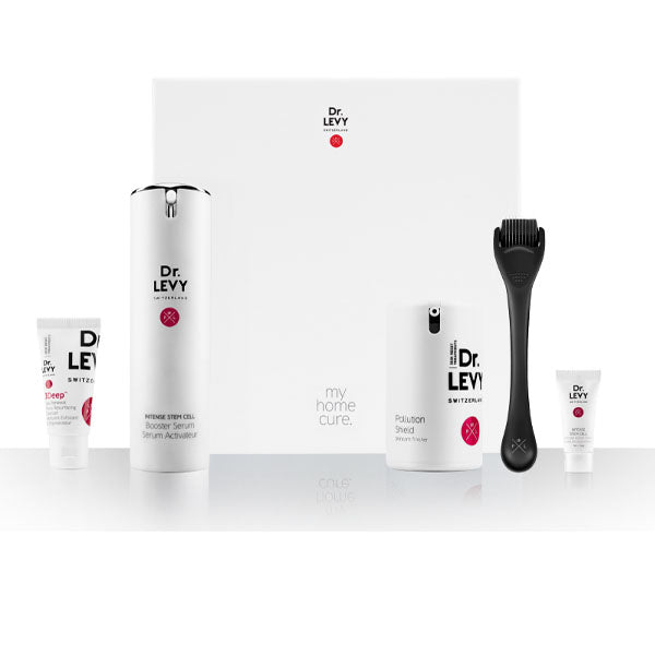 Dr LEVY Deep Renewal Cure microneedling skincare set