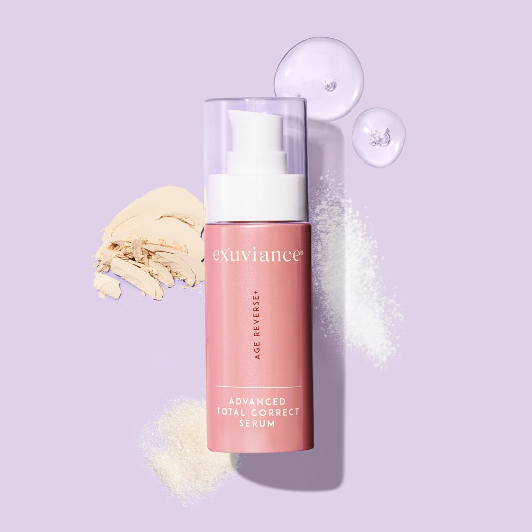 Exuviance AGE REVERSE+ Advanced Total Correct Serum key ingredients: MicroDiPeptide229, PHA, Aminofil, hyaluronic acid
