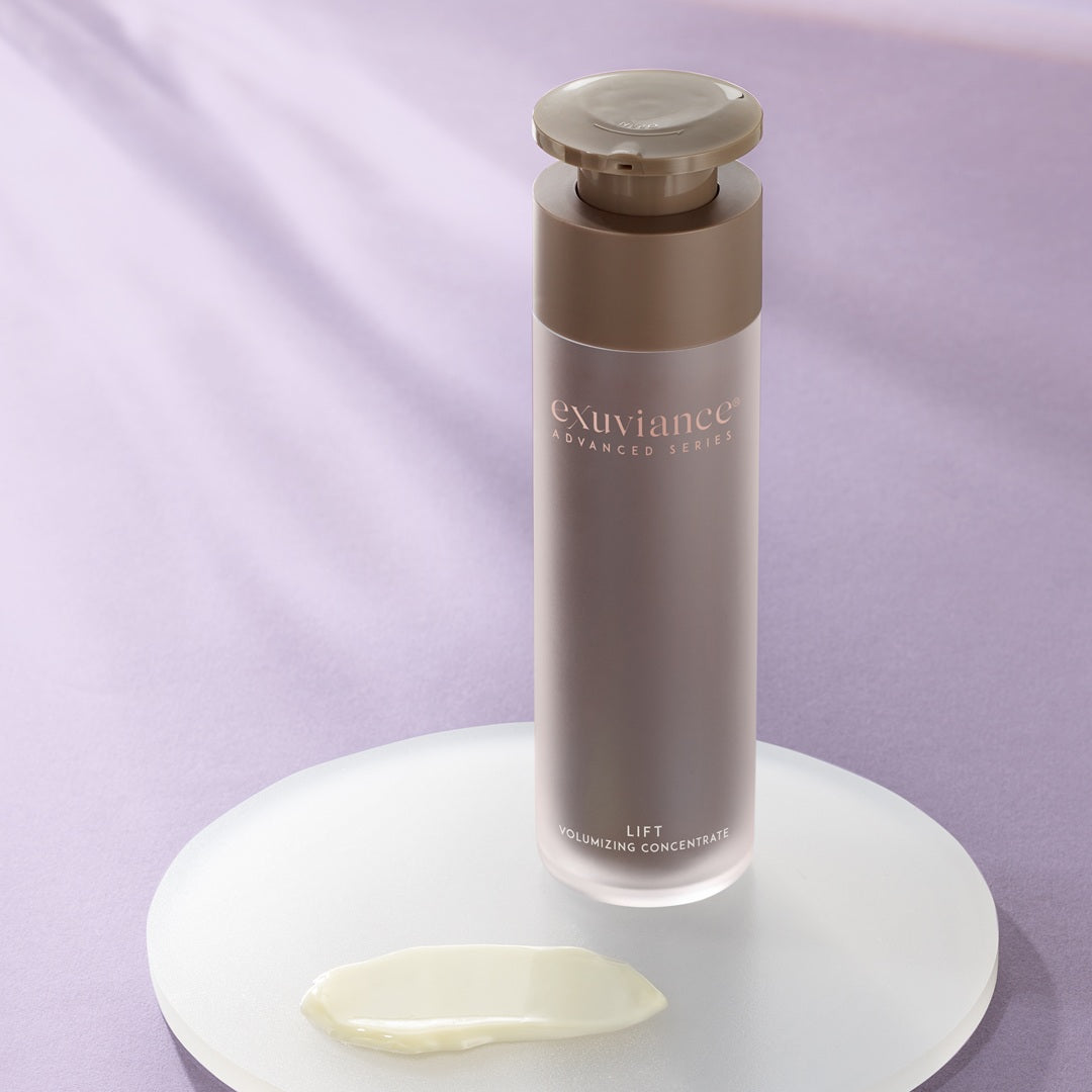 Exuviance Lift Volumizing Concentrate texture swatch
