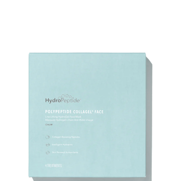 HydroPeptide PolyPeptide Collagen+ Face Mask™ packaging featuring collagen-boosting peptides and intelligent hydration.