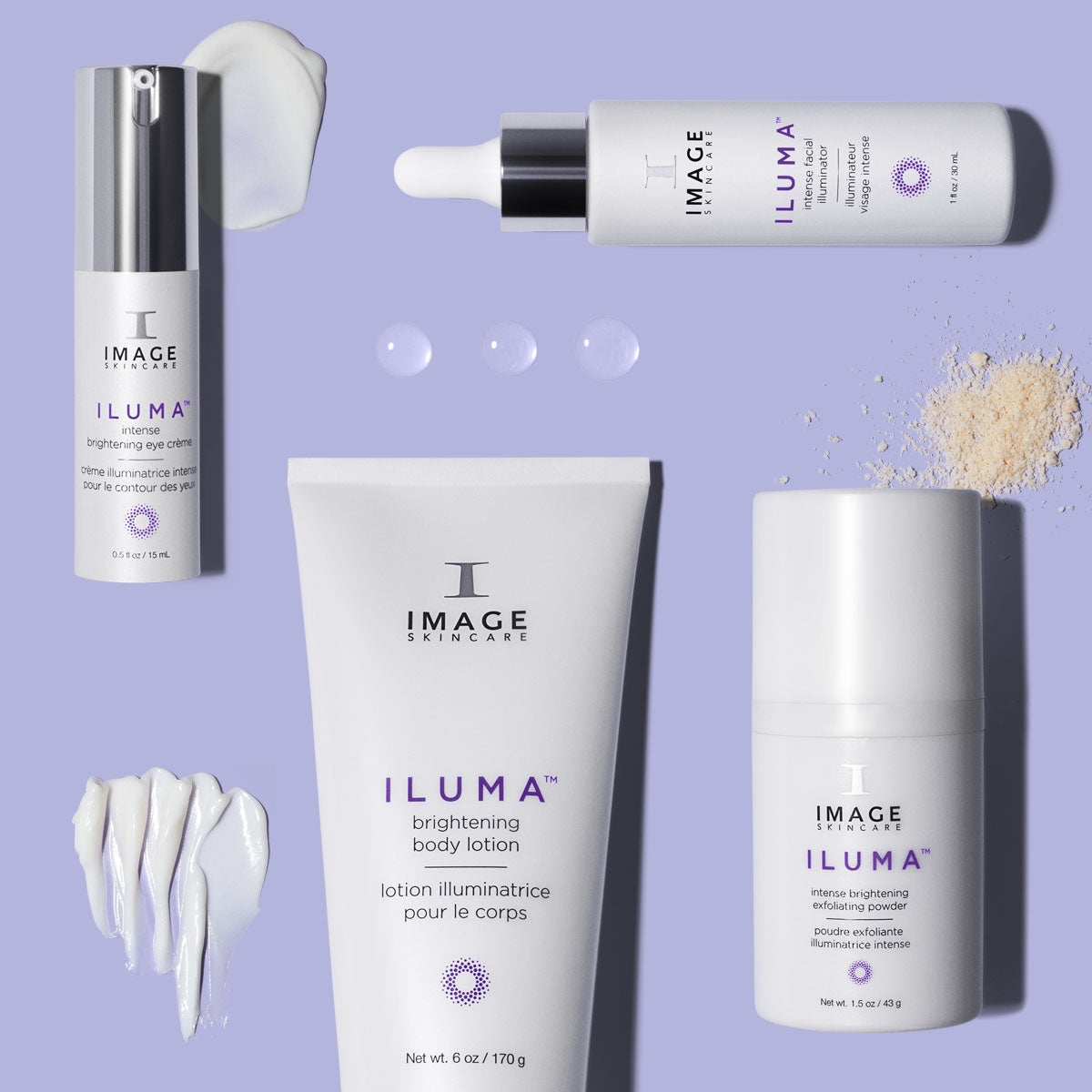 IMAGE Skincare ILUMA Intense Brightening Eye Crème with other ILUMA products