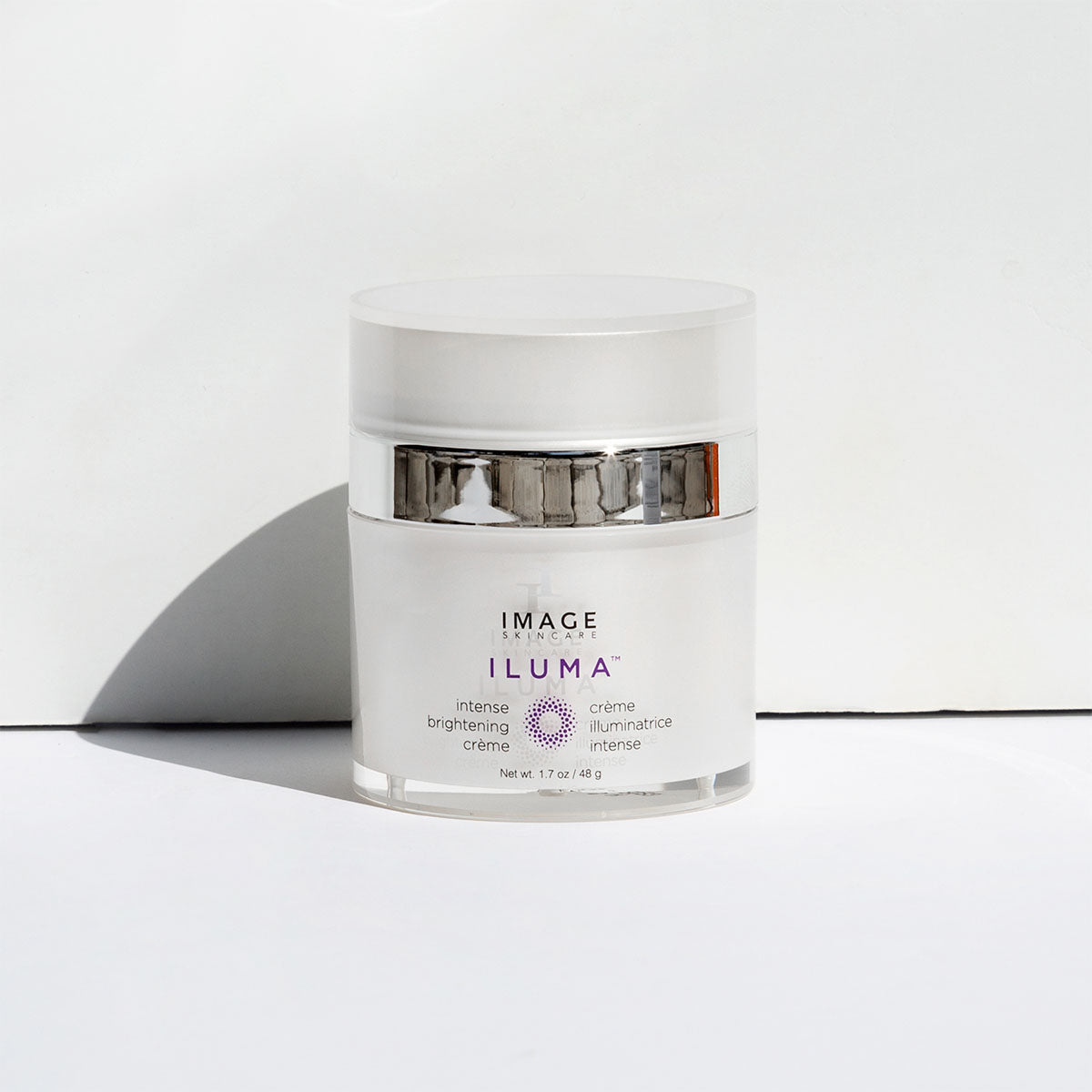 IMAGE Skincare ILUMA Intense Brightening Crème jar on a white surface