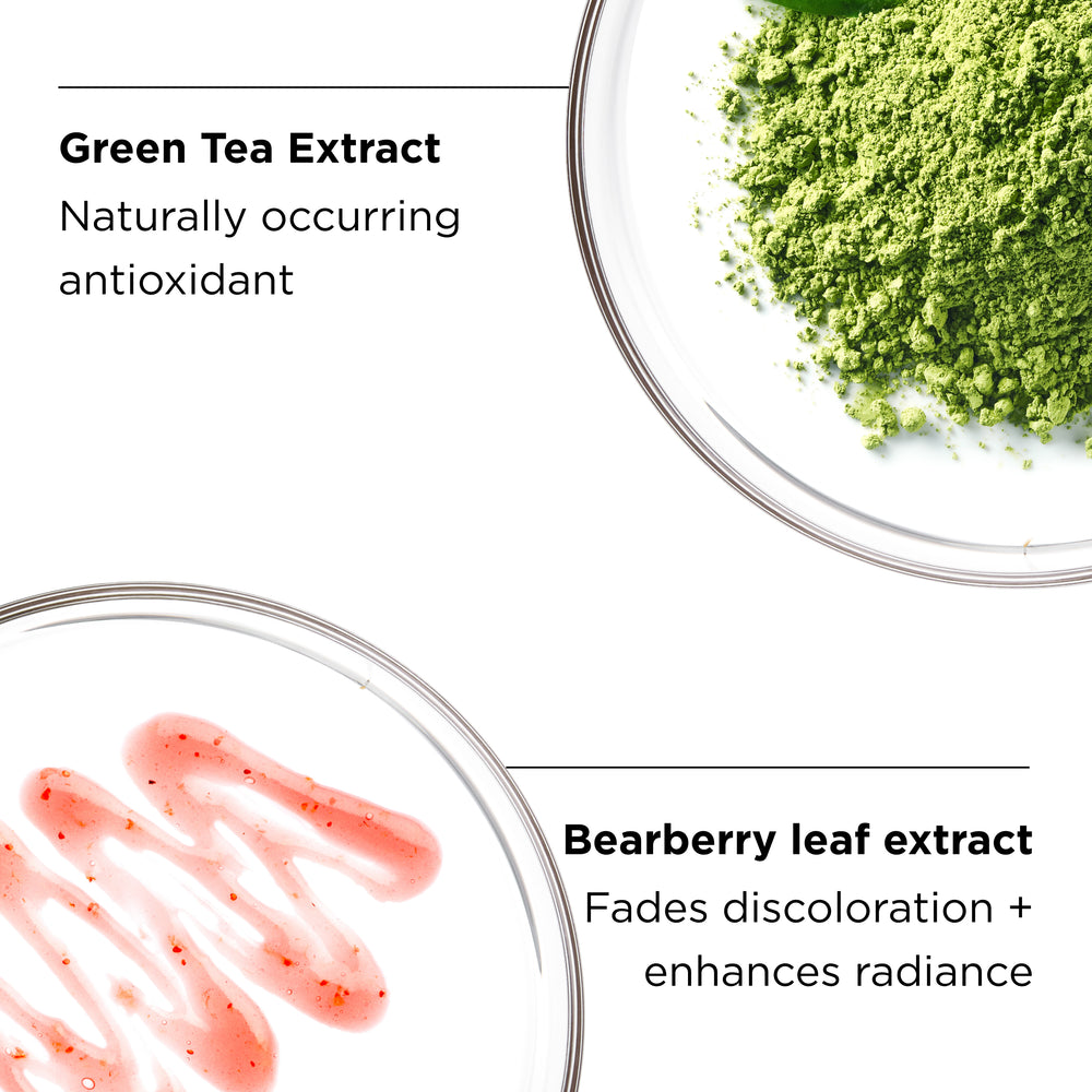 IMAGE Skincare ILUMA Intense Brightening Serum green tea and bearberry key ingredients