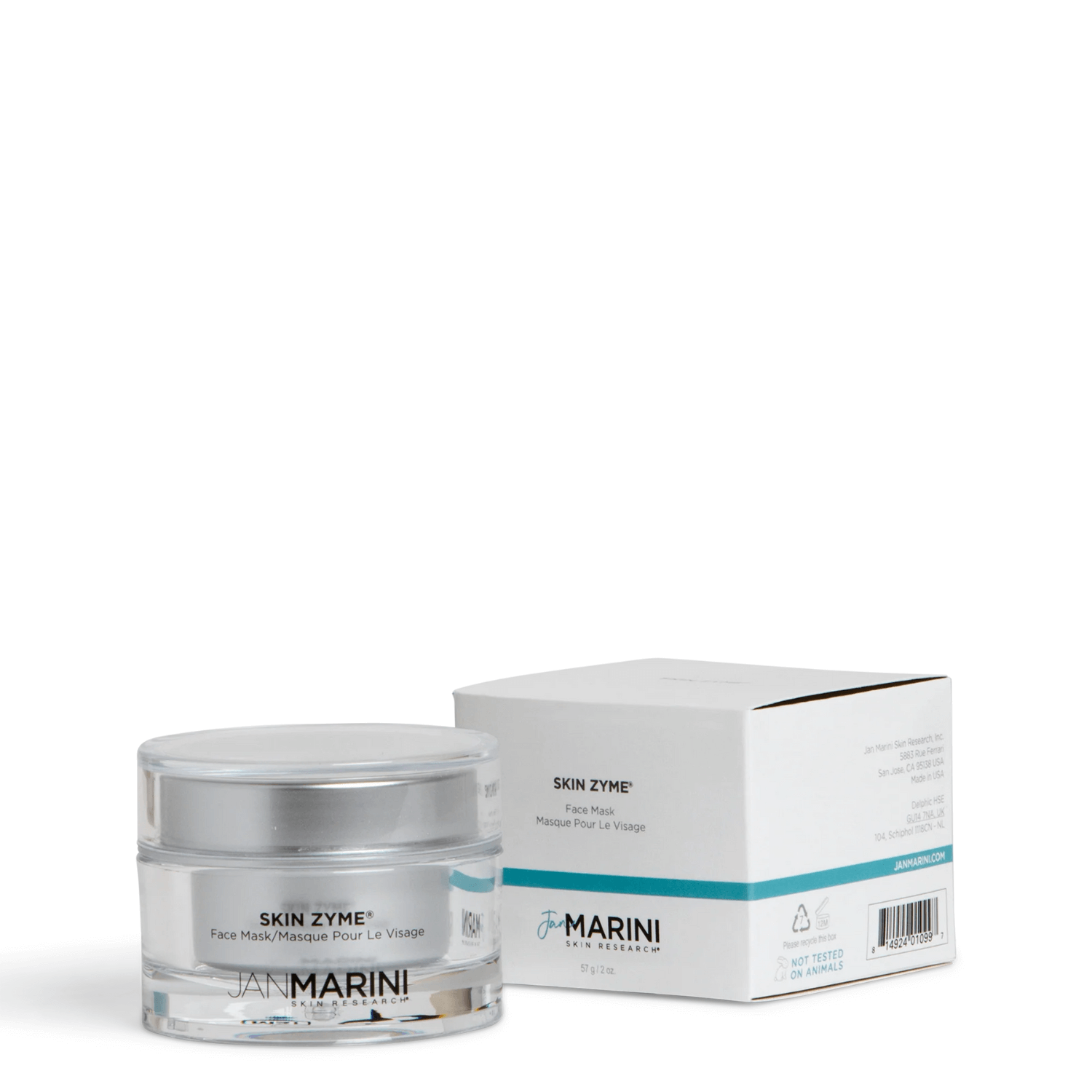 Jan Marini Skin Zyme® Mask in packaging, a gentle resurfacing face mask for radiant skin.
