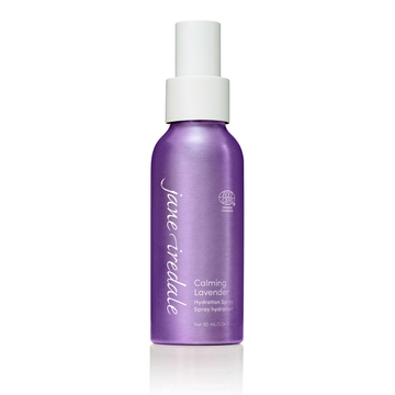 Jane Iredale Calming Lavender Hydration Spray, showing the 90ml lilac bottle