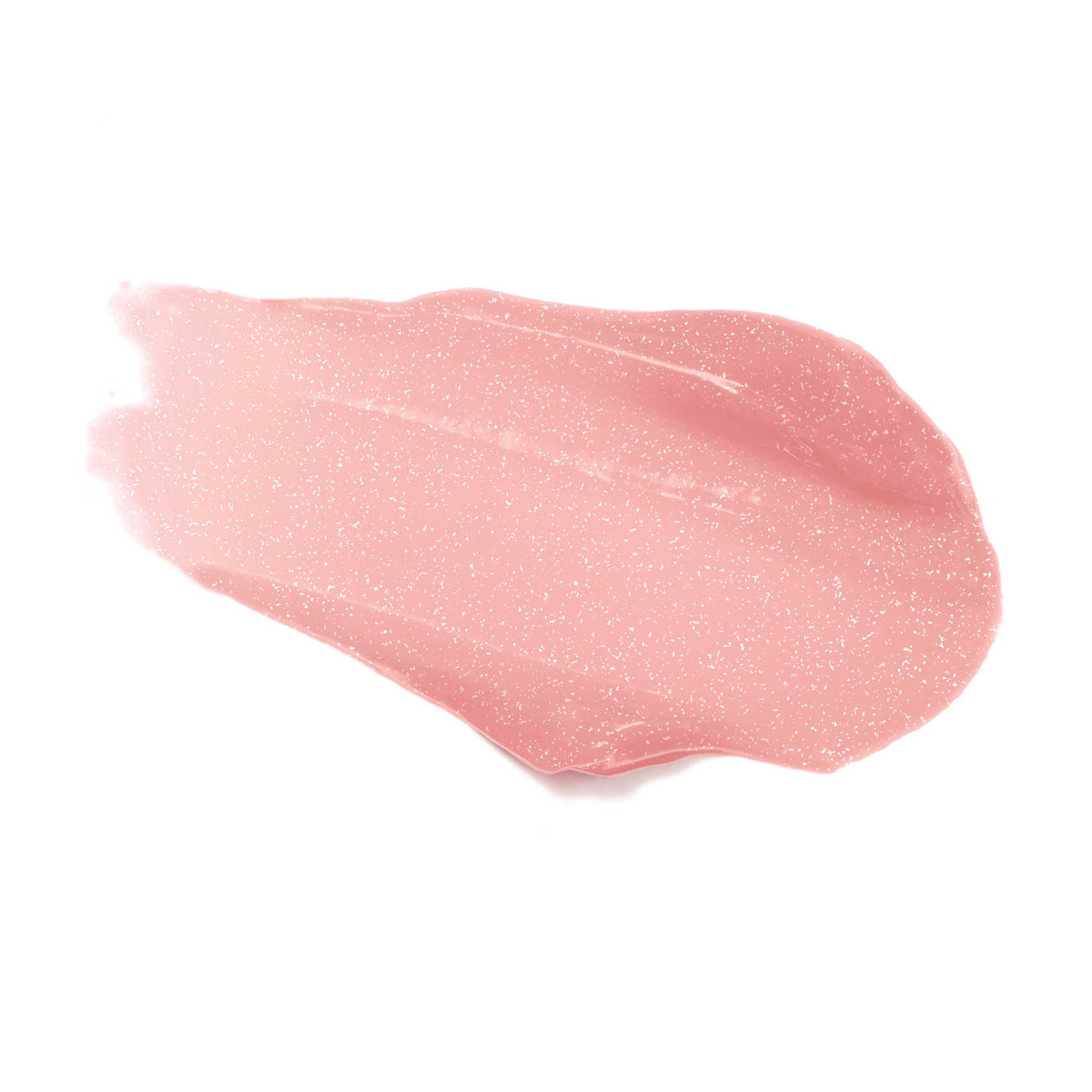 Jane Iredale HydroPure Hyaluronic Lip Gloss Pink Glace swatch, a shimmering soft pink