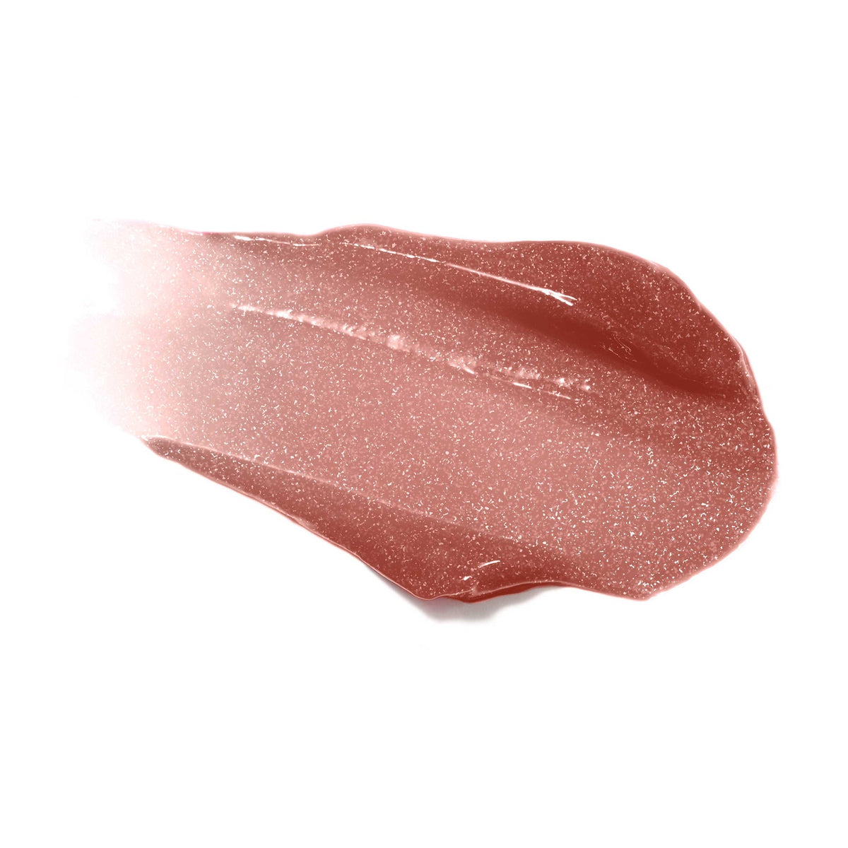 Jane Iredale HydroPure Hyaluronic Lip Gloss Sangria swatch, a shimmering wood rose