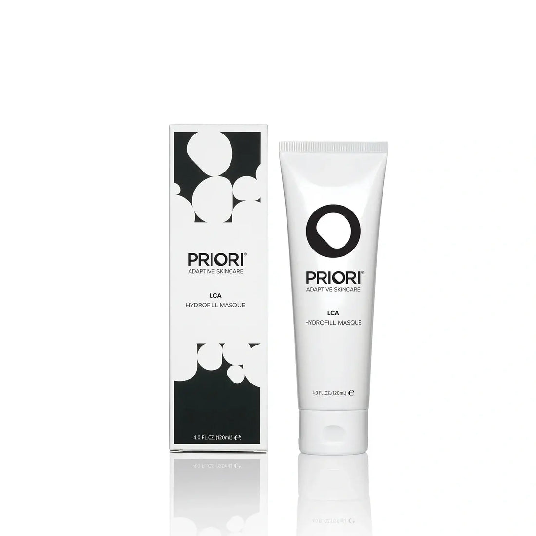 PRIORI LCA fx161 Hydrofill Masque product packaging and tube for intense hydration skincare