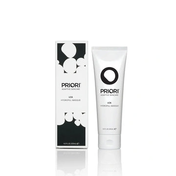 PRIORI LCA fx161 Hydrofill Masque product packaging and tube for intense hydration skincare