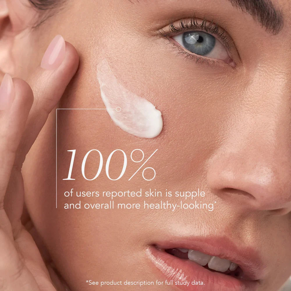 IMAGE Skincare MD Barrier Repair Recovery Balm applied to the cheek with user-reported results
