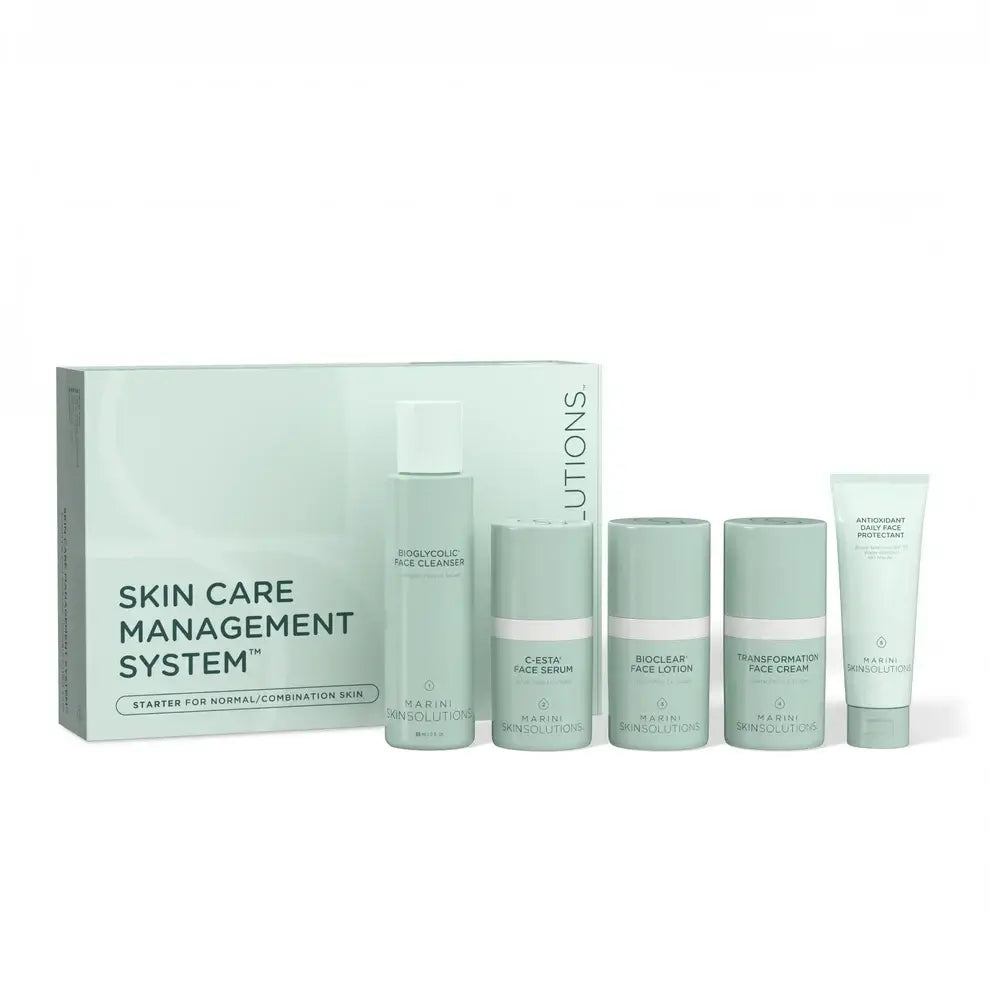 Marini SkinSolutions Starter Skin Care Management System Normal Combo with Antioxidant Daily Face Protectant SPF30