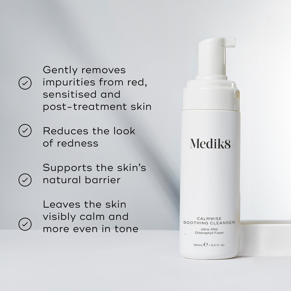 Medik8 Calmwise Soothing Cleanser Travel Size key benefits for sensitive skin