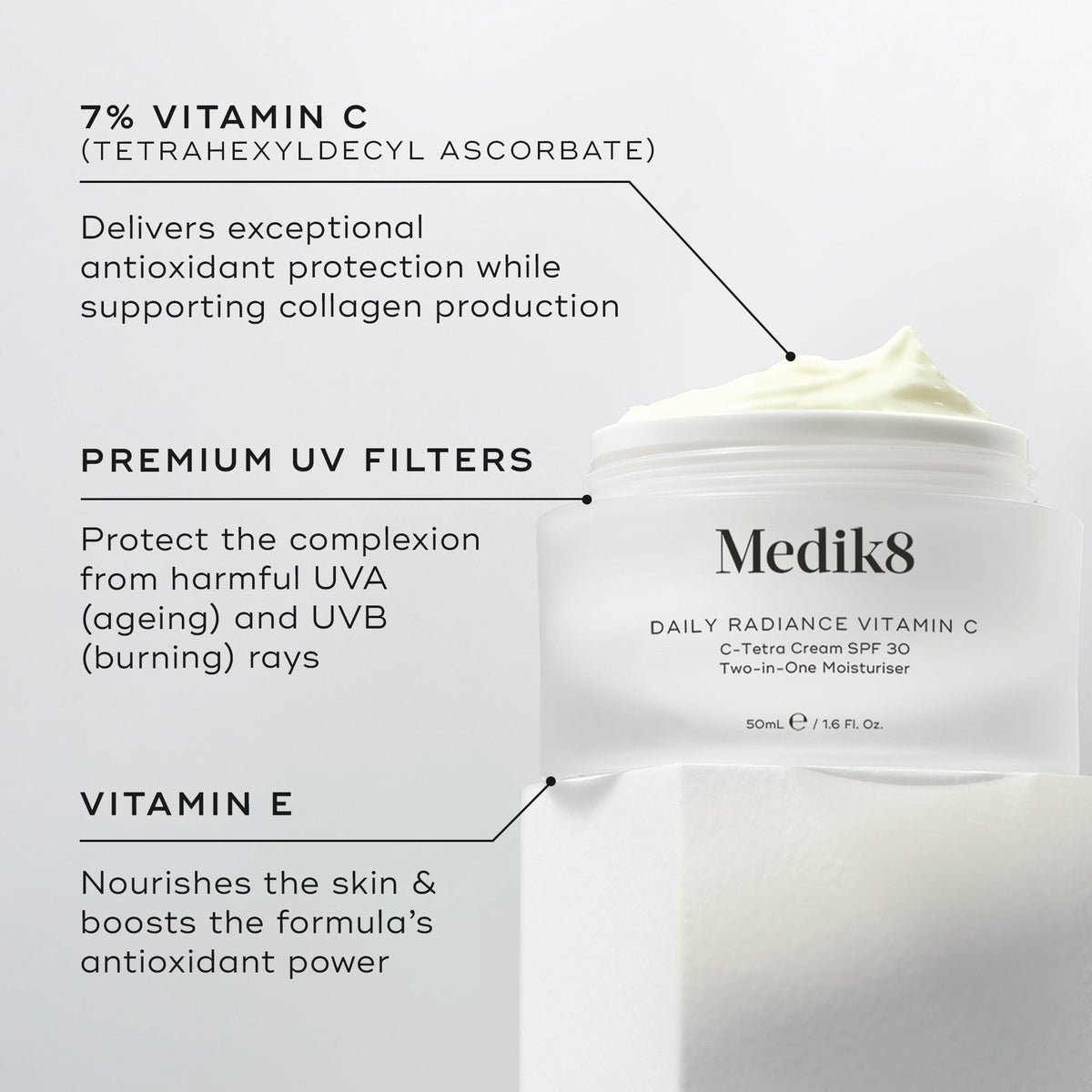 Medik8 Daily Radiance Vitamin C Travel Size key ingredients