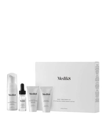 Medik8 Post Treatment Kit - four essential products for post-treatment skin recovery including SPF 50.