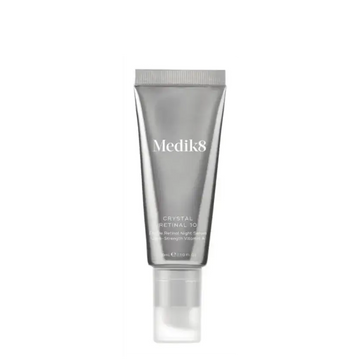 Medik8 Crystal Retinal 10™ advanced retinaldehyde serum for anti-ageing with patented encapsulation technology.