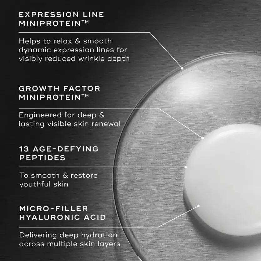 Medik8 Liquid Peptides Advanced MP ingredients overview with peptides and hyaluronic acid benefits
