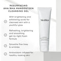 Medik8 Surface Radiance Cleanse™ exfoliating cleanser in a gel-to-foam texture for brightening and smoothing skin.
