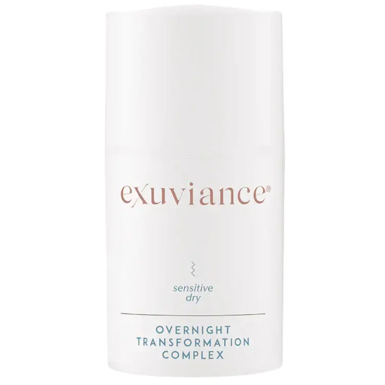 Exuviance® Overnight Transformation Complex hydrating night cream for sensitive dry skin, size 50g.