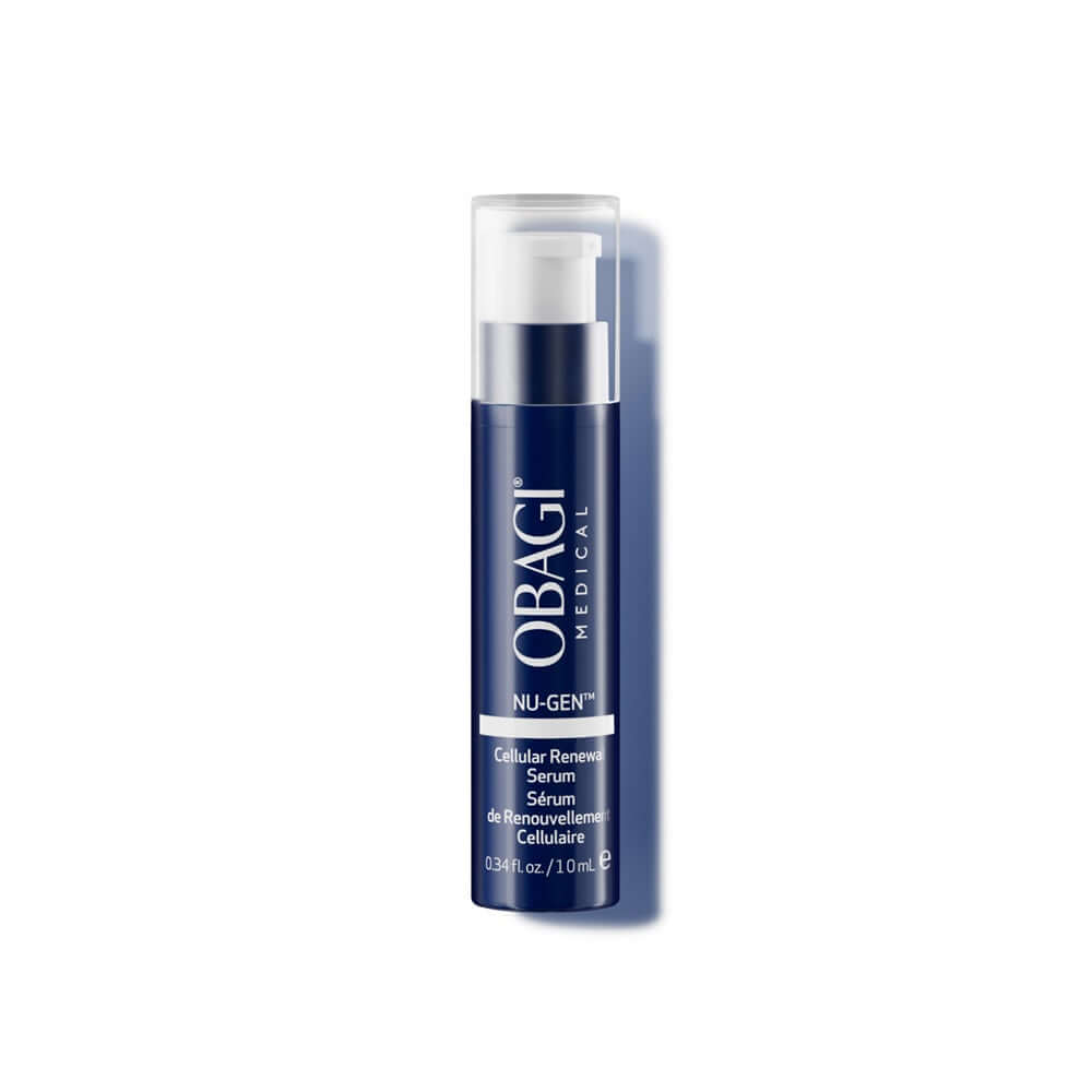 Obagi Nu-Gen Cellular Renewal Serum bottle for skin renewal with NAD+ and AGE CTRL Complex.