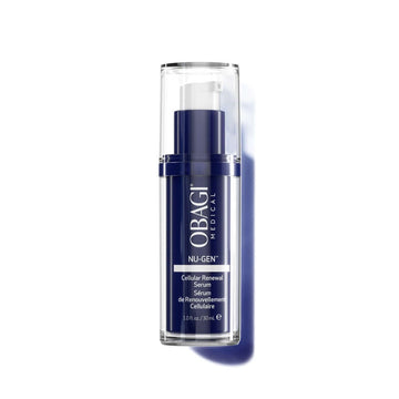Obagi Nu-Gen Cellular Renewal Serum in a sleek bottle designed for skin renewal and rejuvenation.