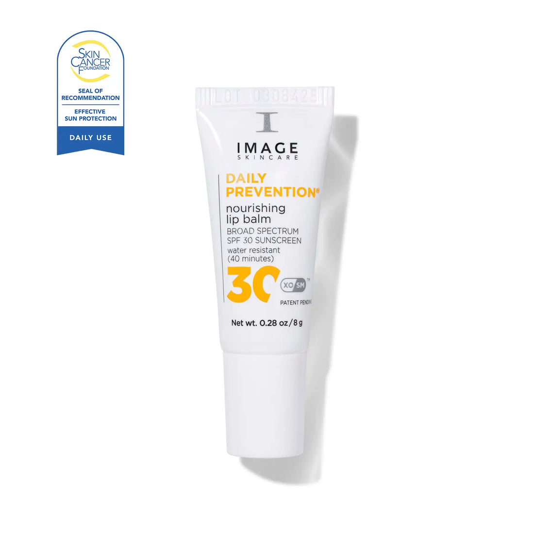 IMAGE Skincare DAILY PREVENTION Nourishing Lip Balm SPF 30 tube with SPF 30 label