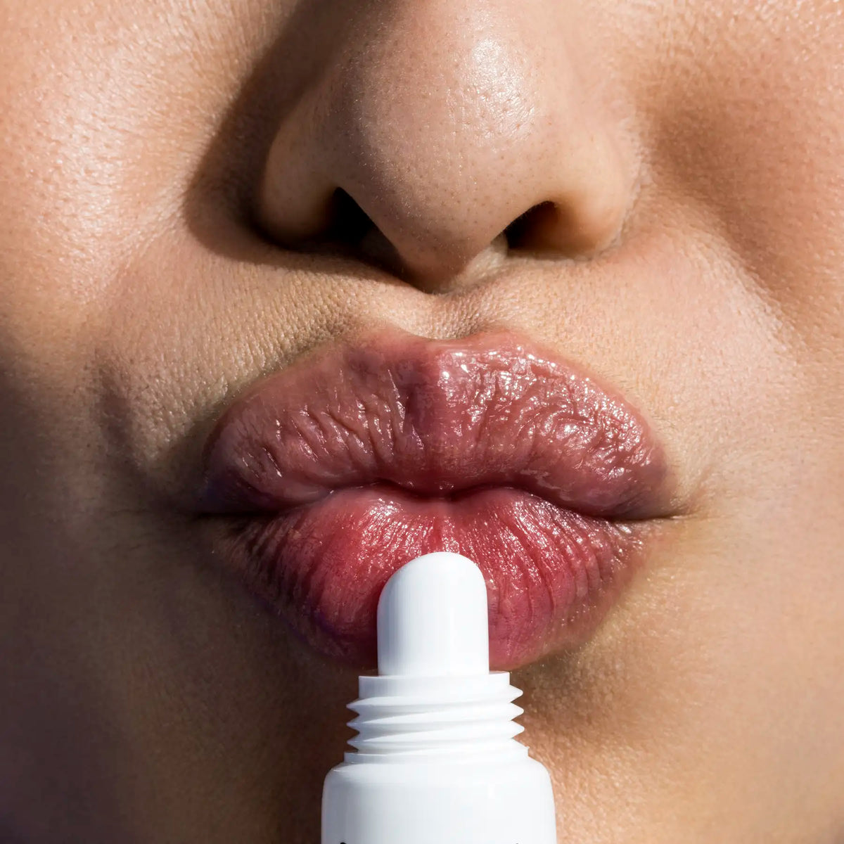 IMAGE Skincare DAILY PREVENTION Nourishing Lip Balm SPF 30 applied to the lips