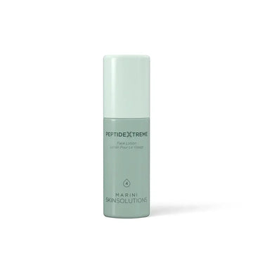 Marini Skin Solutions Age Intervention PeptideXtreme peptide moisturizer in a bottle with soothing formula.