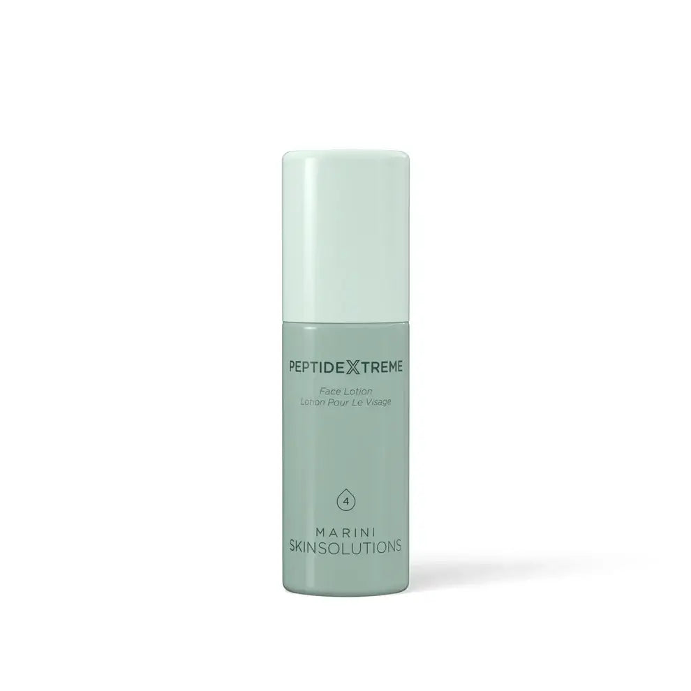 Marini Skin Solutions Age Intervention PeptideXtreme peptide moisturizer in a bottle with soothing formula.