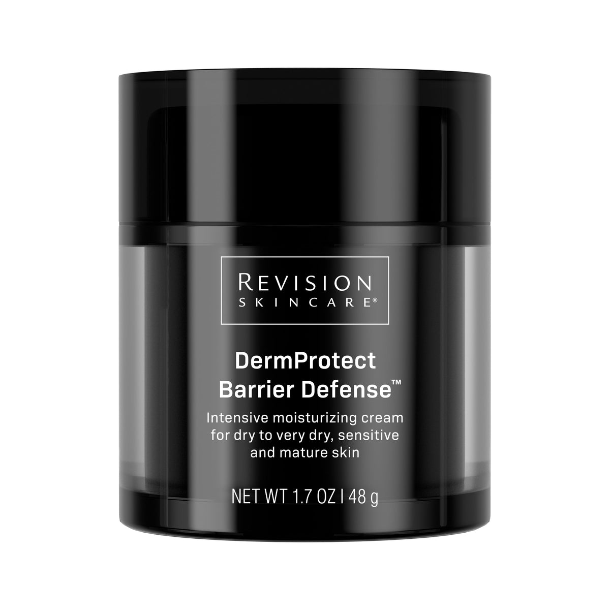 Revision Skincare DermProtect Barrier Defense 48g airless jar for dry and sensitive skin