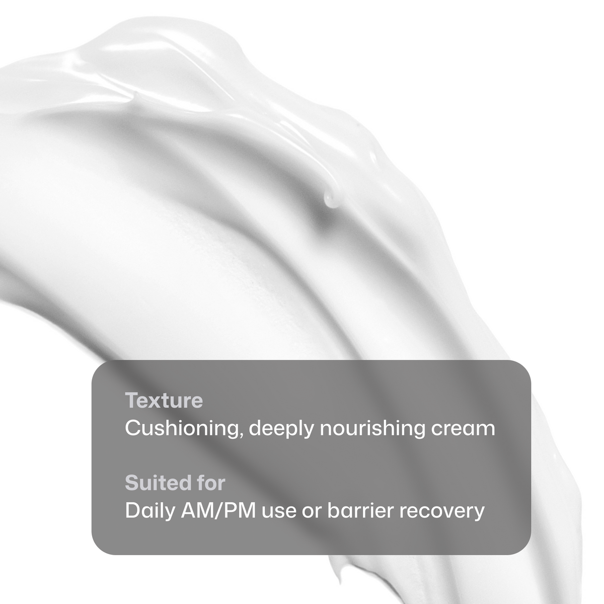 Revision Skincare DermProtect Barrier Defense rich cream texture swatch