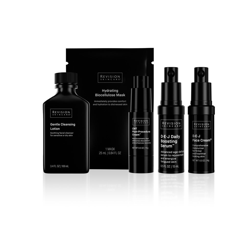 Revision Skincare Procedure Prep and Recover Regimen Kit - five products with travel bag