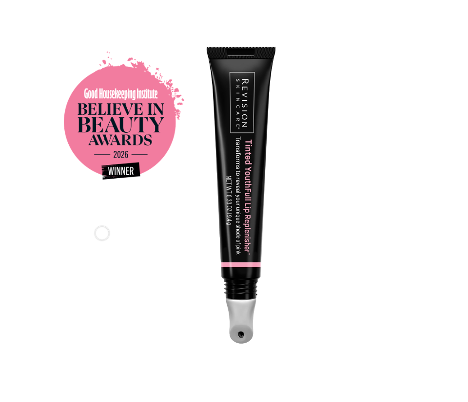 Revision Skincare Tinted YouthFull Lip Replenisher 9.4g tube with ceramic applicator