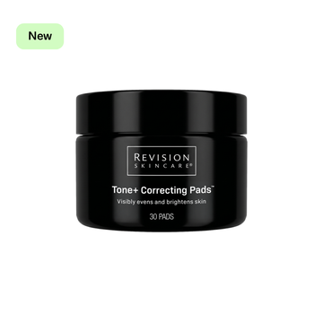 Revision Skincare Tone+ Correcting Pads jar of 30 dual-sided exfoliating pads