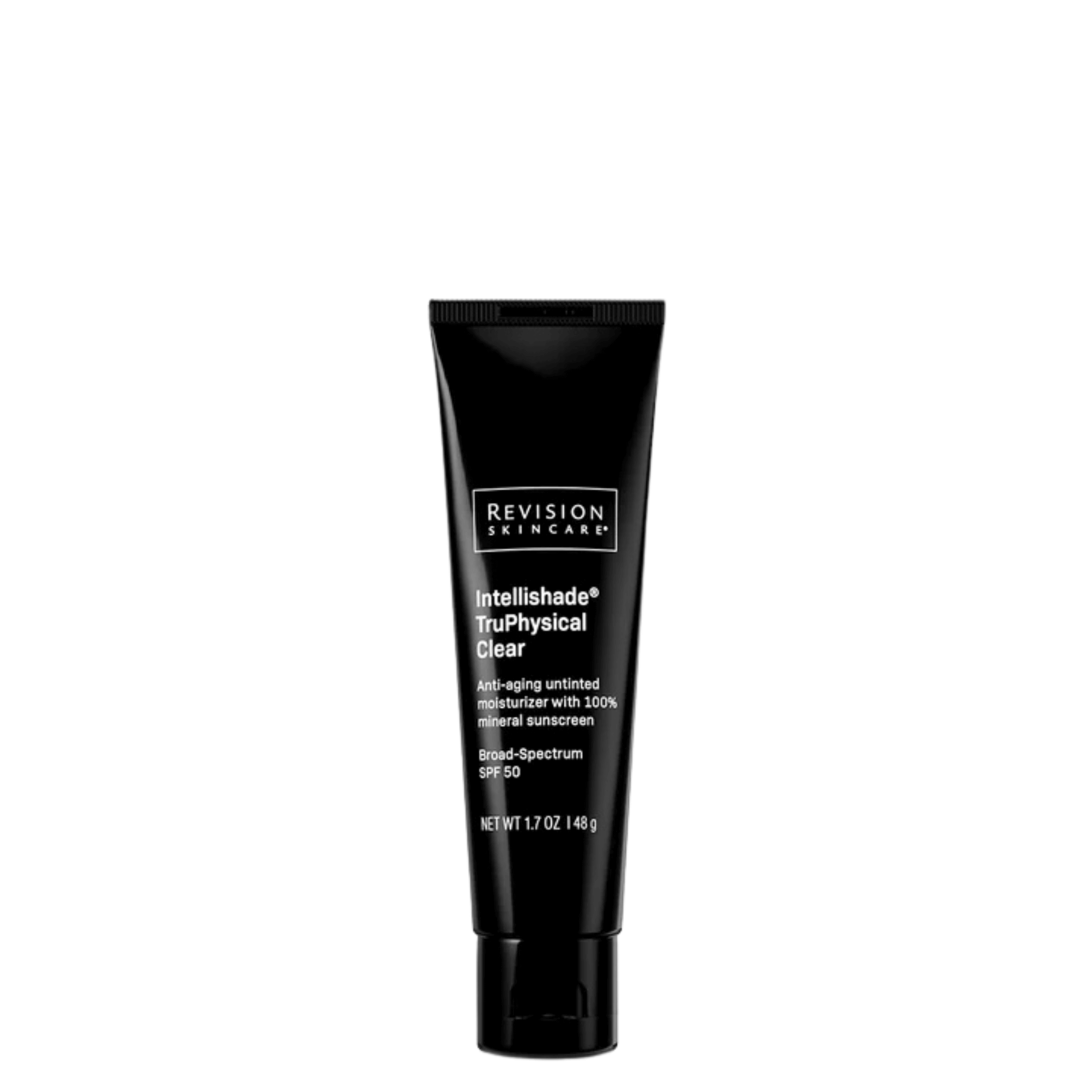 Revision Skincare Intellishade® TruPhysical SPF45 age-defying tinted moisturizer with 100% mineral sunscreen.