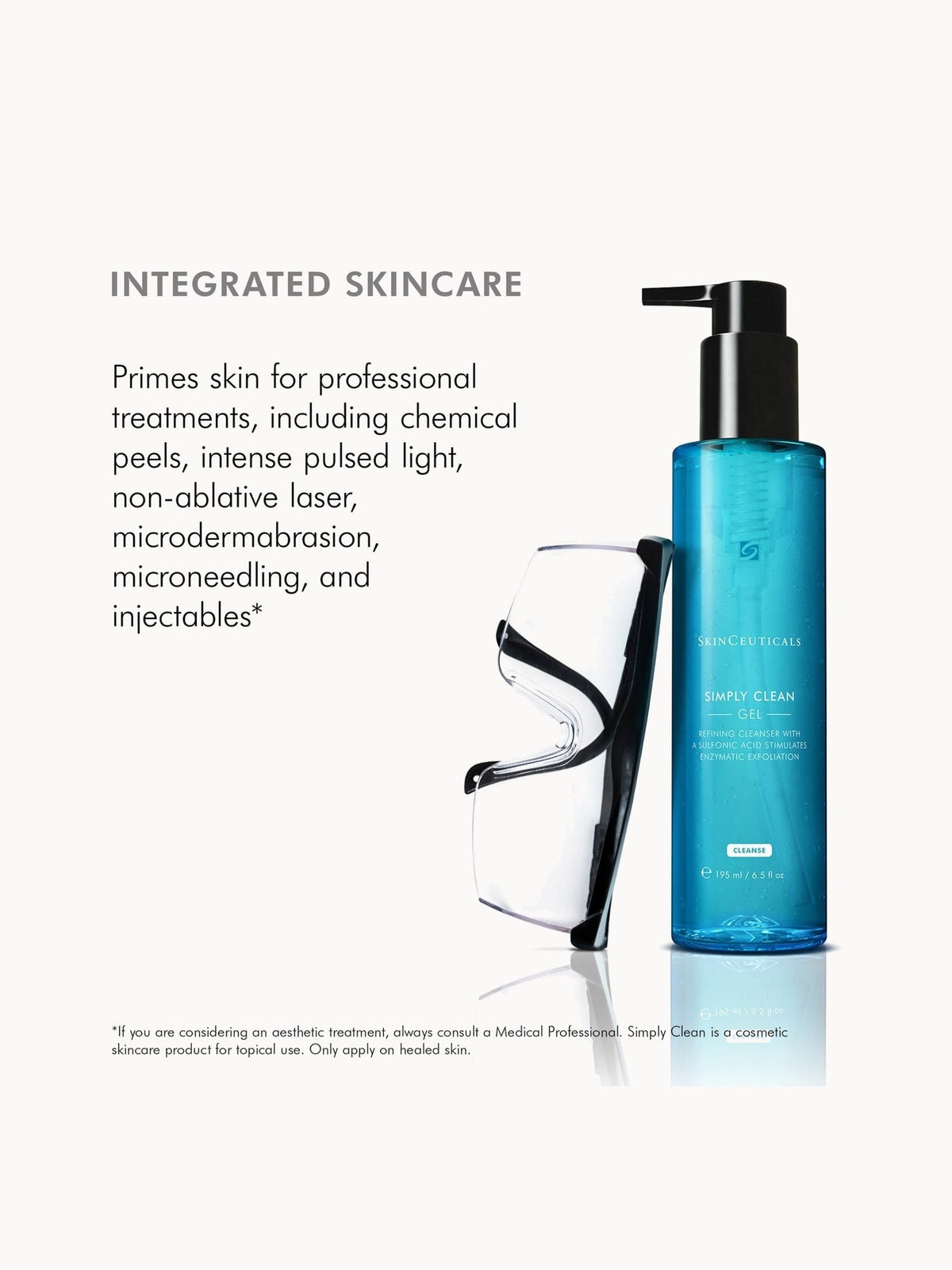 SkinCeuticals Simply Clean primes skin for professional treatments such as chemical peels and microneedling