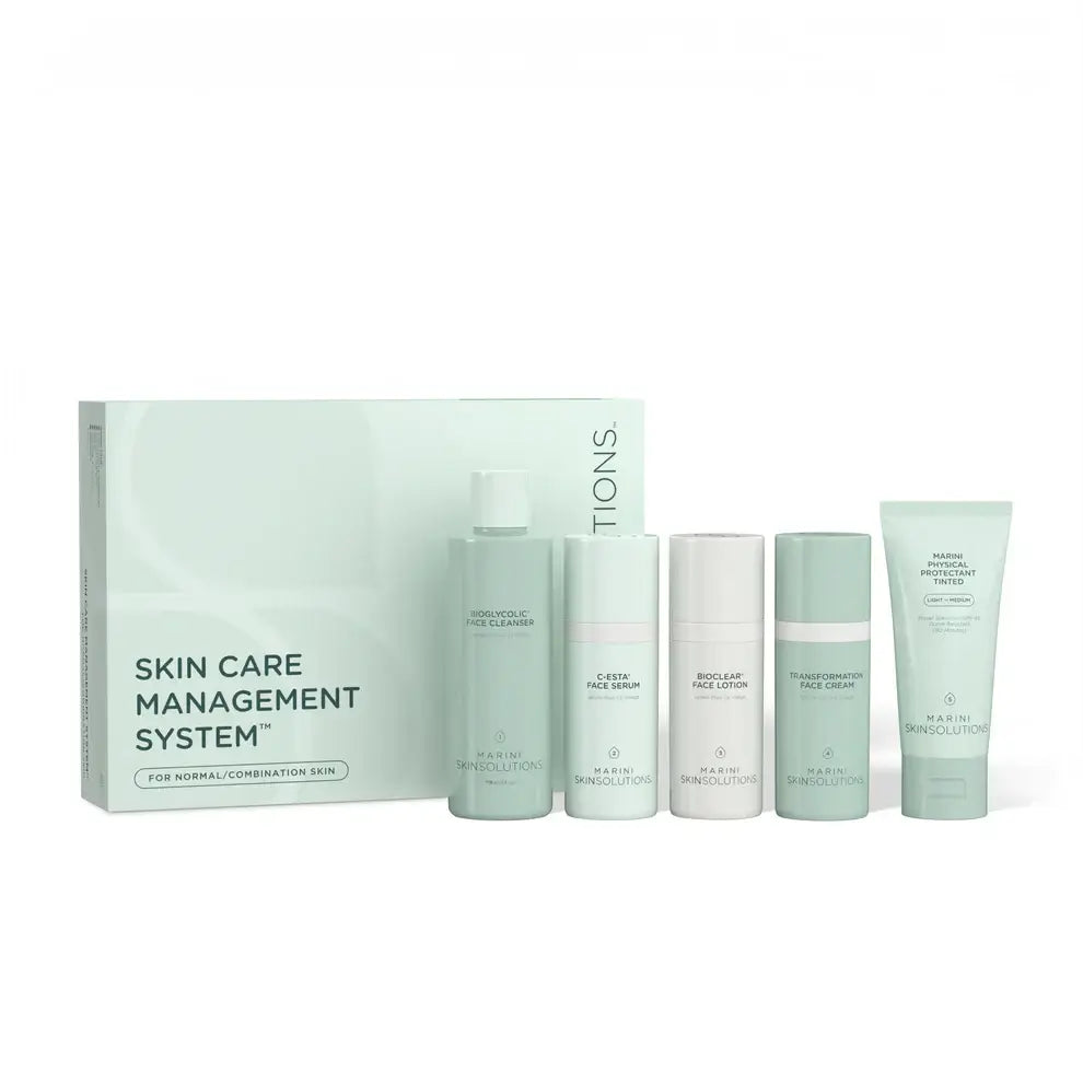 Marini Skin Solutions Skin Care Management System - Normal/Combination Skin with Marini Physical Protectant Tinted SPF 30