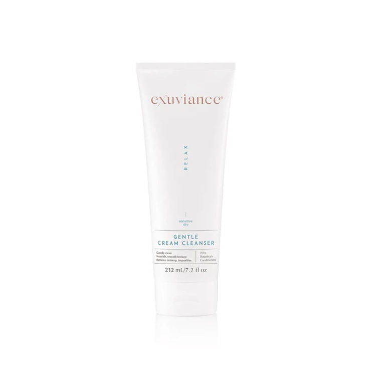 Exuviance® Gentle Cream Cleanser 212ml, a milky soap-free facial cleanser and makeup remover.