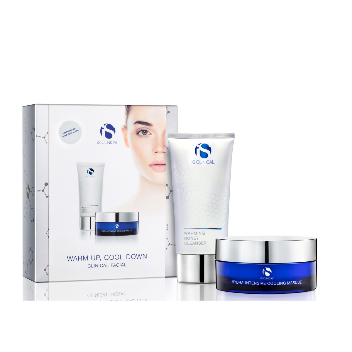 iS Clinical Warm Up, Cool Down At-Home Facial Regime kit with gift box