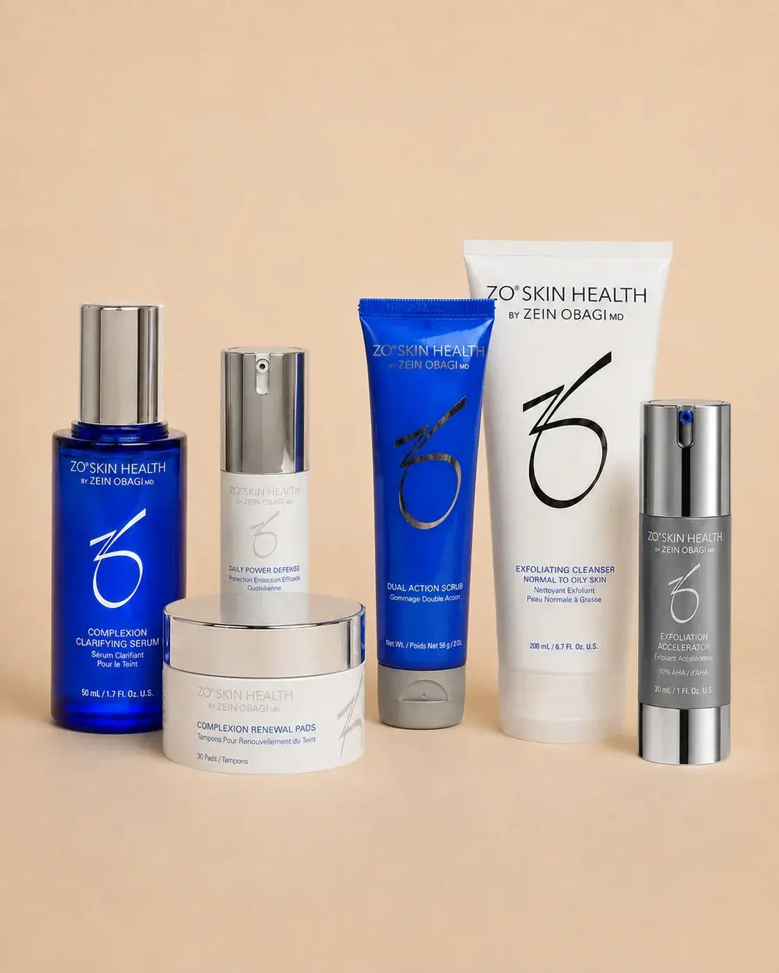 ZO Skin Health Complexion Smoothing + Clarifying Program - the six products