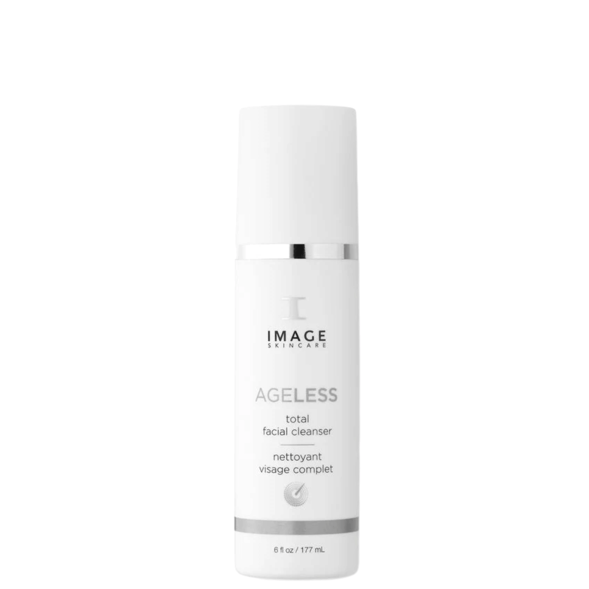 IMAGE Skincare AGELESS Total Facial Cleanser 177ml bottle, an exfoliating glycolic acid face cleanser