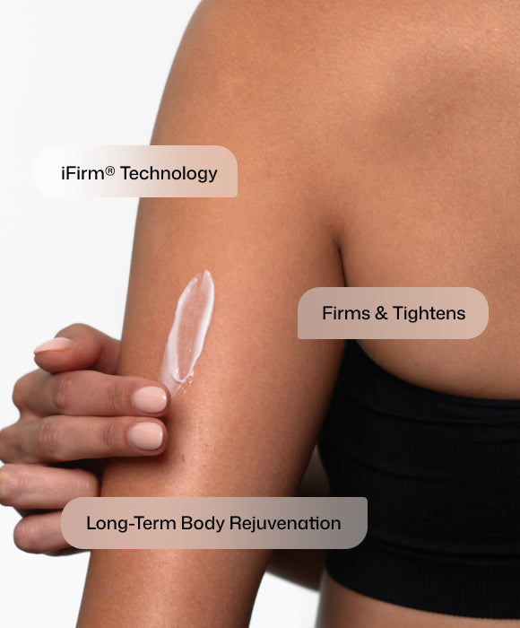 Revision Skincare BodiContour applied to the upper arm - iFirm technology