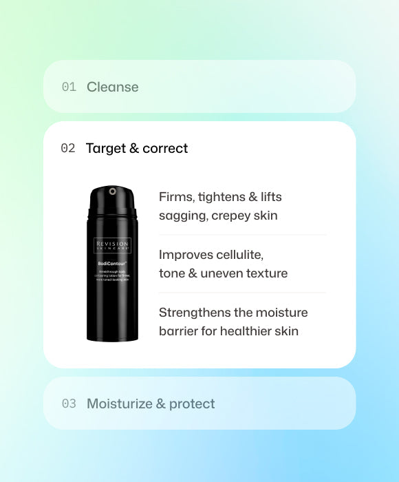 Revision Skincare BodiContour key benefits for firmer-looking skin