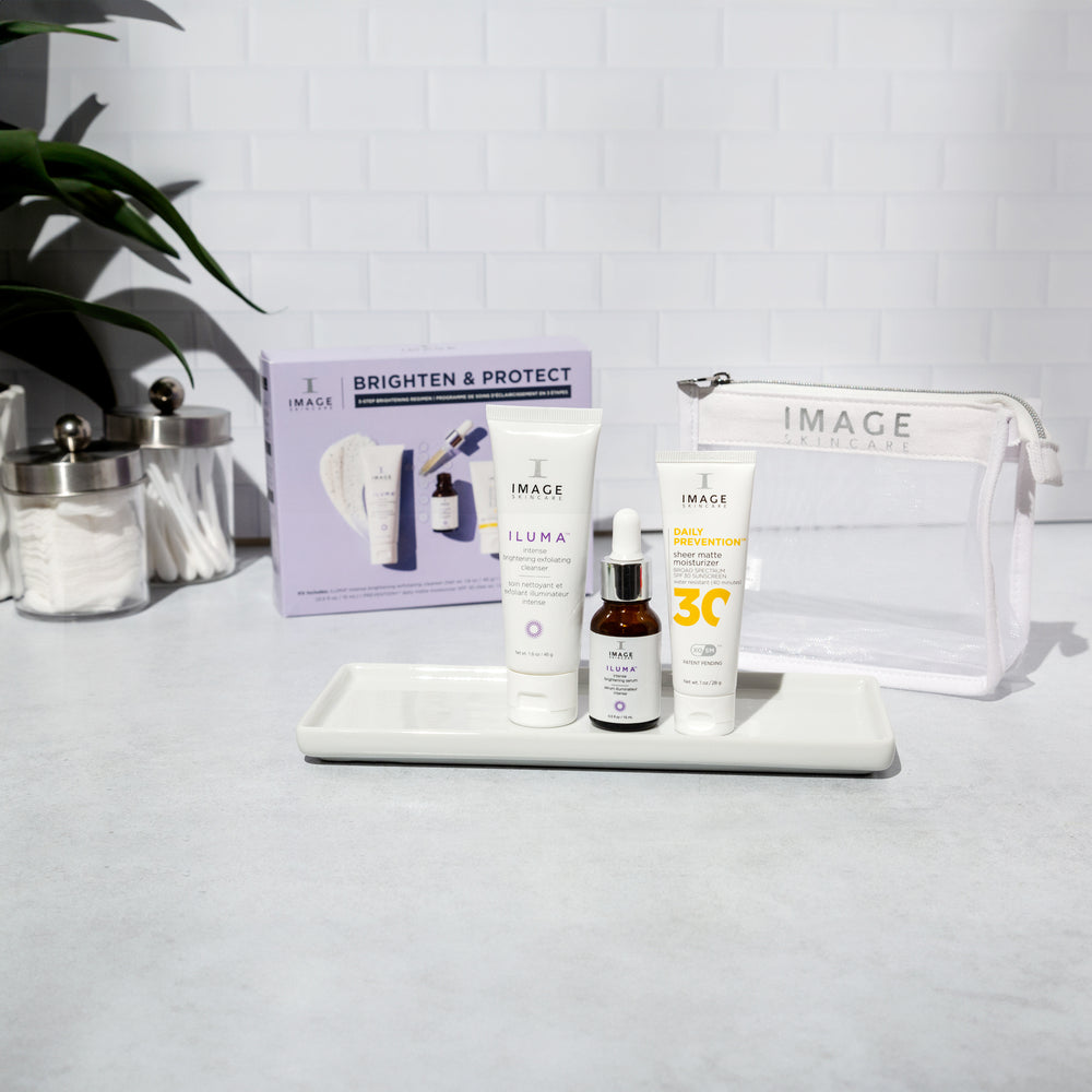 IMAGE Skincare Brighten & Protect Kit routine steps