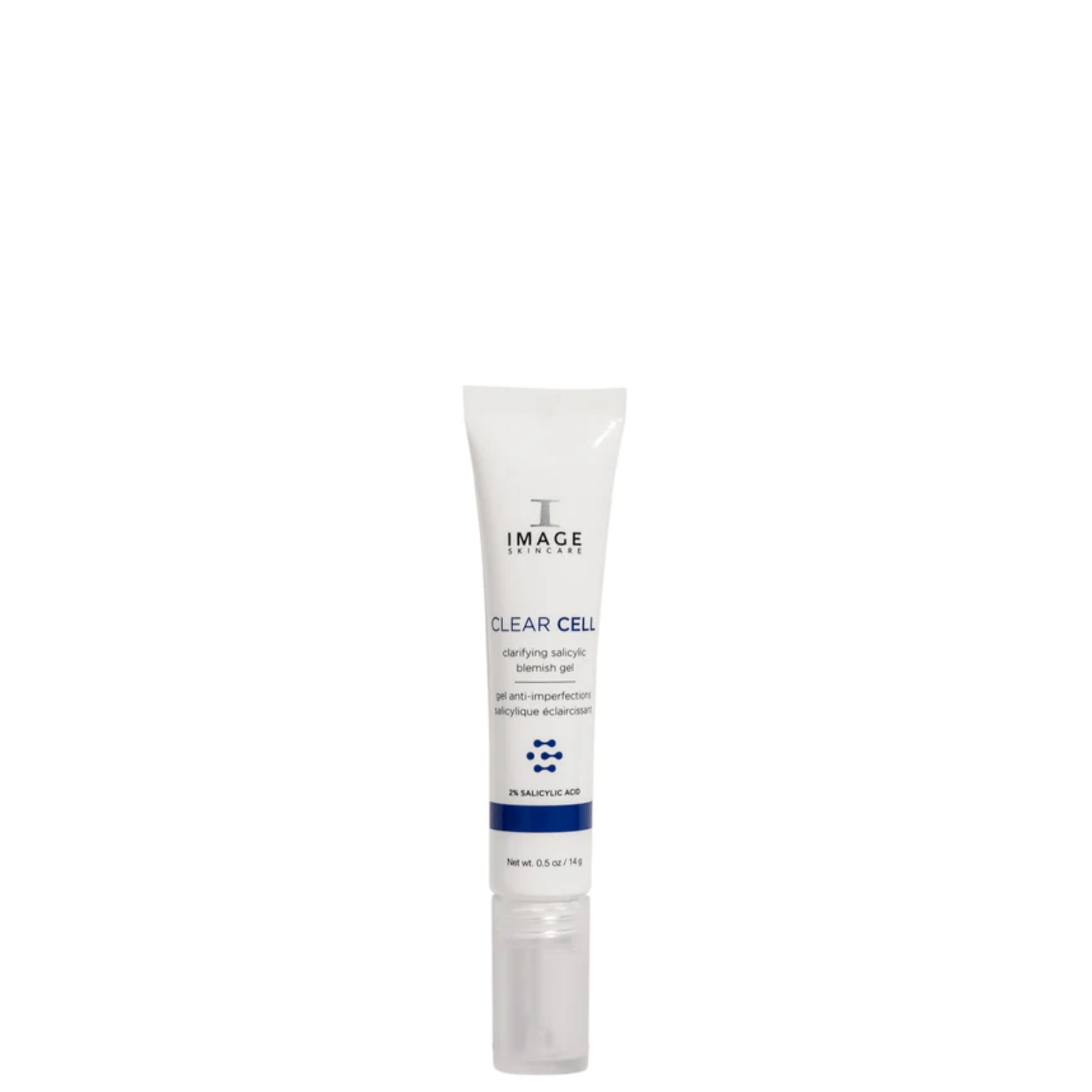 IMAGE Skincare CLEAR CELL Clarifying Salicylic Blemish Gel tube with salicylic acid for blemish treatment.