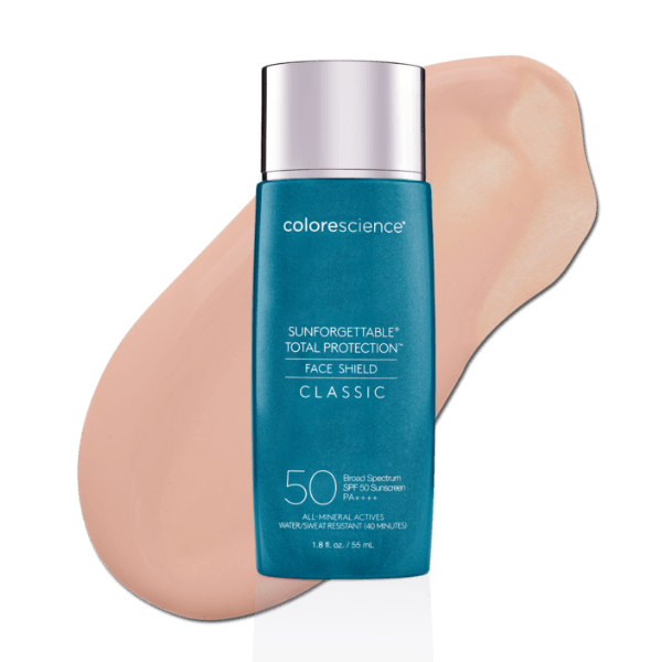 Colorescience Sunforgettable Total Protection Face Shield SPF 50 key ingredients - zinc oxide, silver ear mushroom and bisabolol